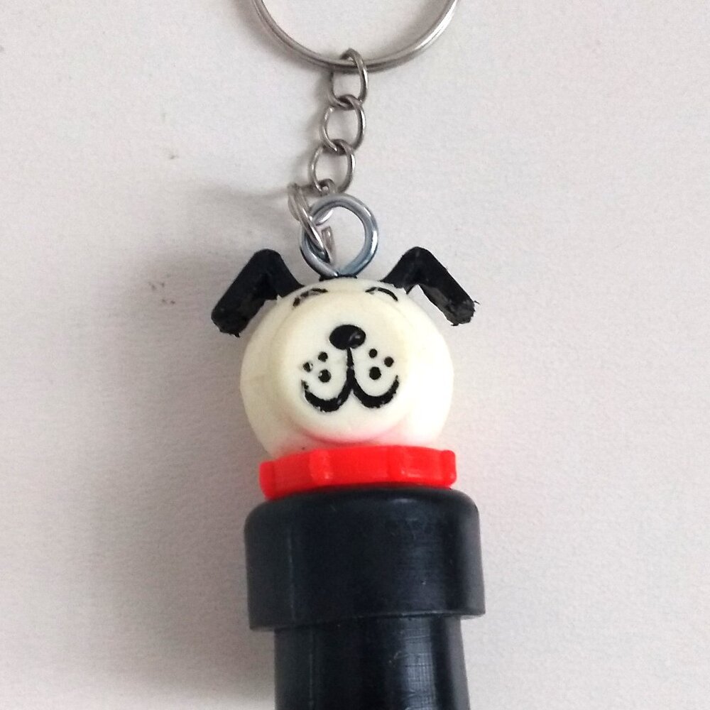 Vintage Fisher Price Little dog  Keychain
